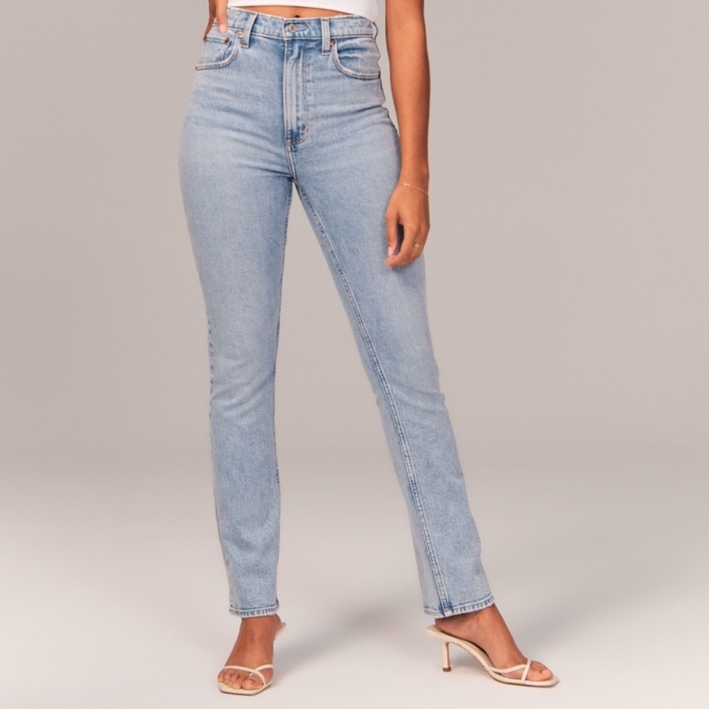 Abercrombie & Fitch High Rise Blue Jeans
